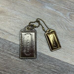 coach Gold and Silver Keychain Accessory
